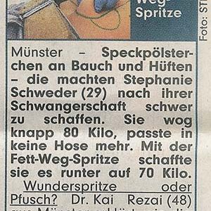 Fett-Weg-Spritze Bildzeitung Dr. Kai Rezai