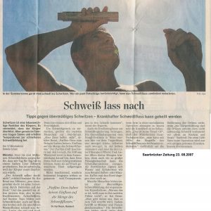 Schweißdrüsenabsaugung Dr. Kai Rezai Münster