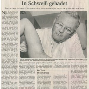 Schweißdrüsenabsaugung Dr. Kai Rezai Münster