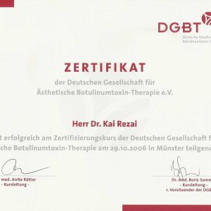 Botox Zertifikat